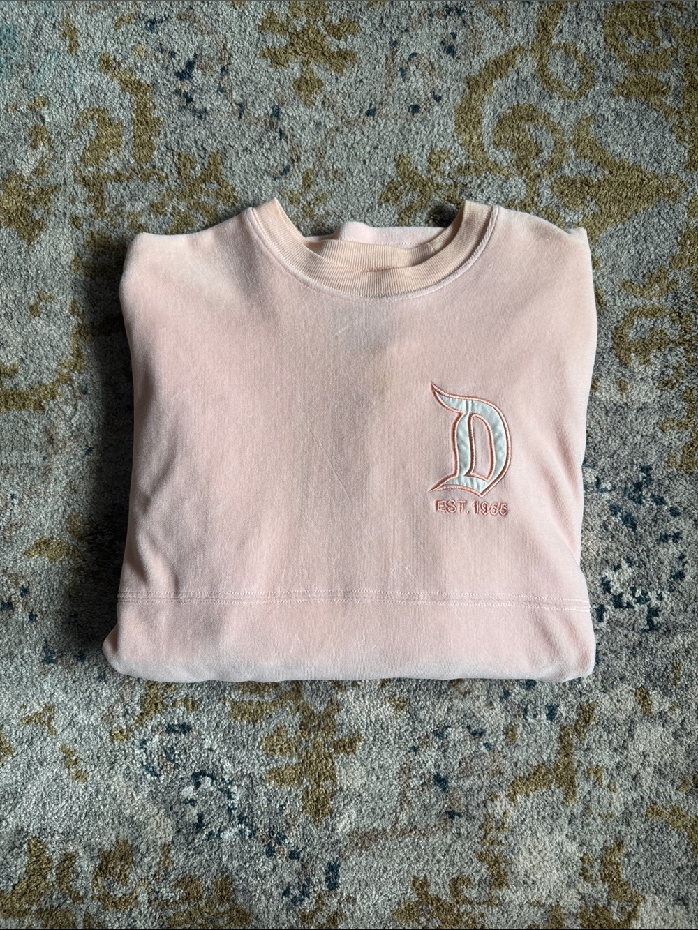 Peach Disneyland Spirit Jersey with Floral Detailing